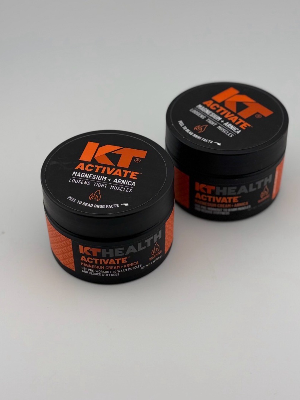 KT Activate Magnesium + Arnica Cream — set of 2. New. Unopened